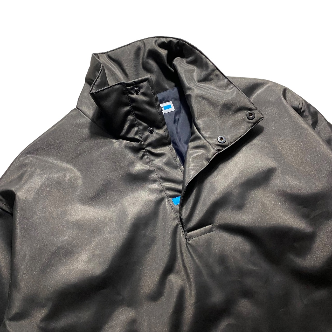 vintage SAINT LAURENT metallic fabric padding pullover jacket