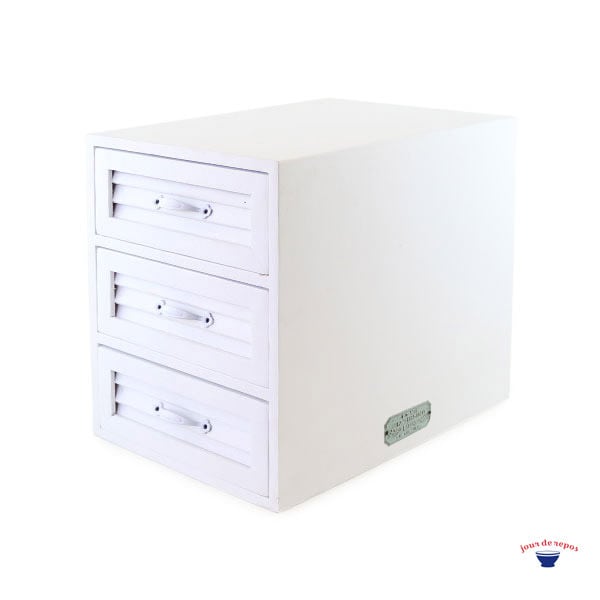 グランシュマン】カンパーニュ ウッド3段ボックス ホワイト | jourderepos