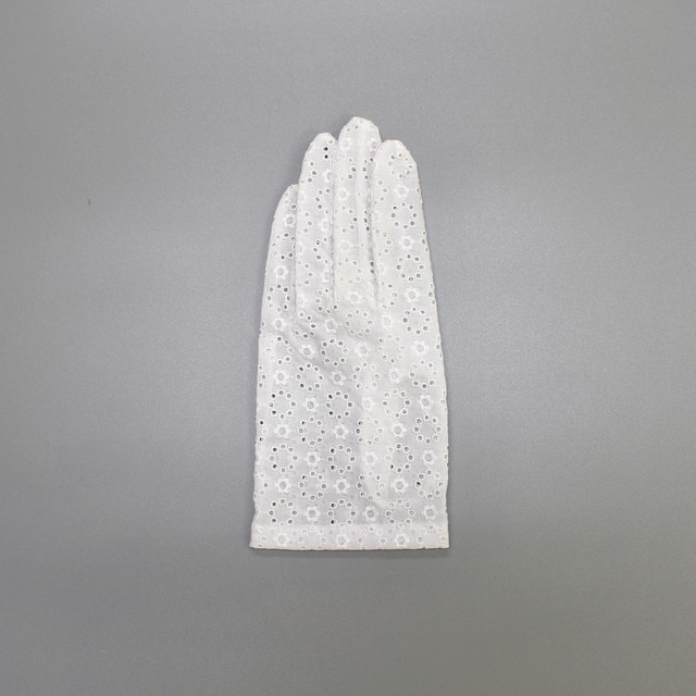 綿レースショート手袋