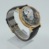 稼働品!BREGUET ブレゲ トラディション オートマティック レトログラード セコンド 7097BR/G1/9WU PG×革 AT シルバー文字盤