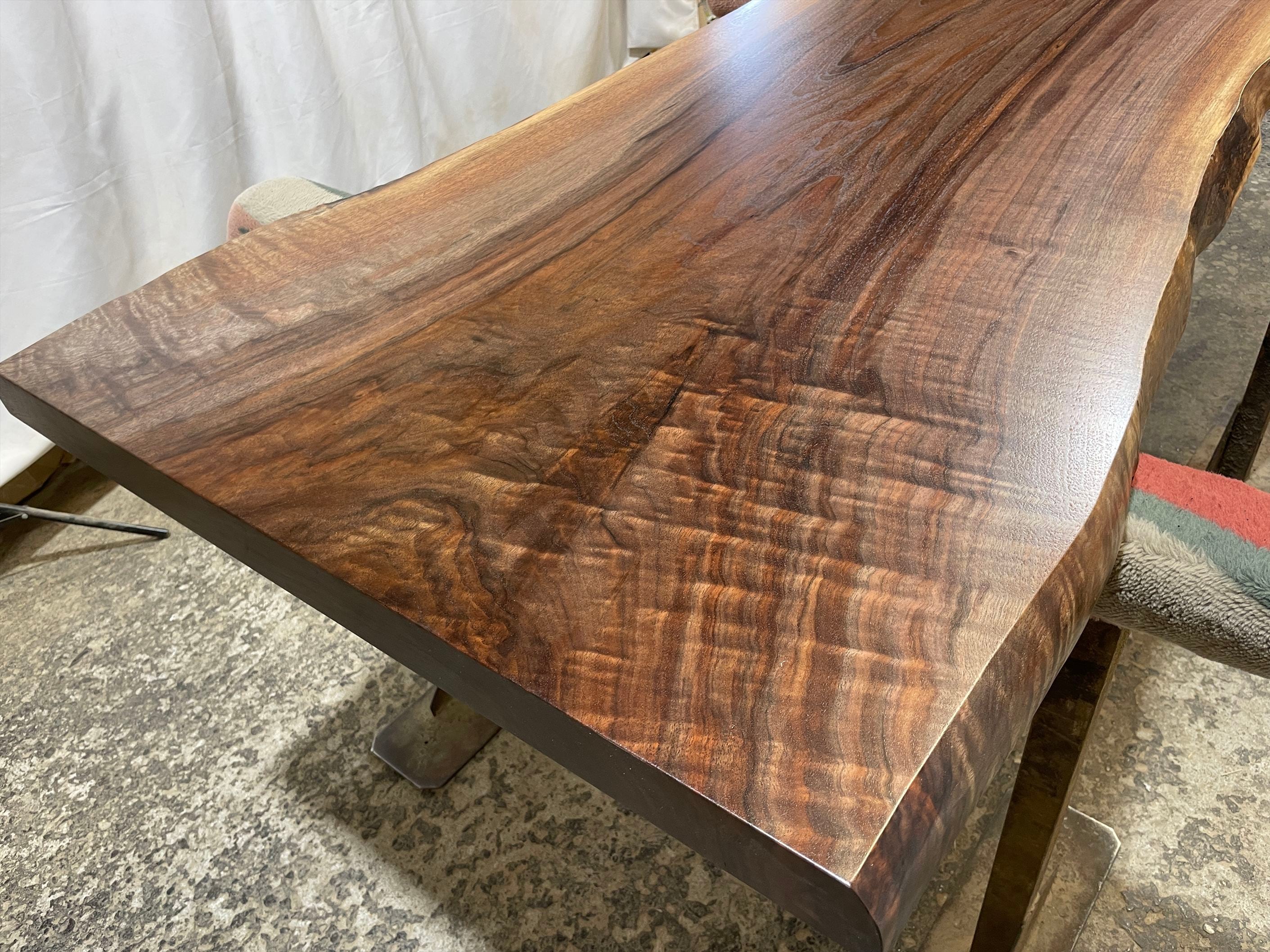 ブラックウォールナット9157 一枚板無垢 乾燥材 1740x640-600