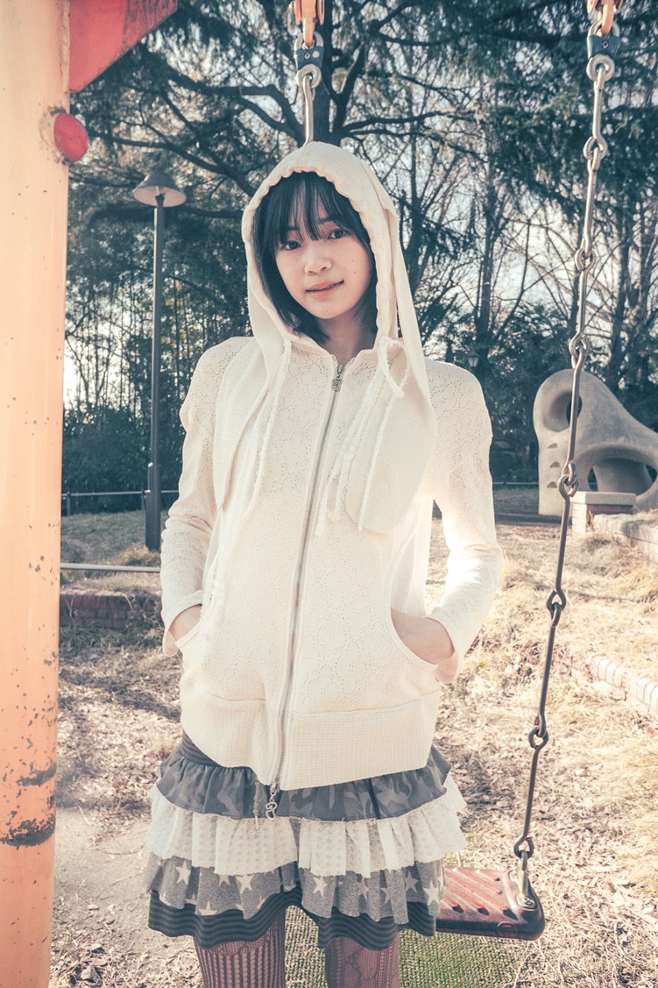 ☆TWICE チェヨン 着用！！【HUG YOUR SKIN】KangKang Layered Skirt