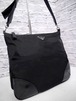 美品◆PRADA プラダ ユニセックス ナイロンxレザー クロスボディ ショルダー バッグ トート バッグ 黒◆ クロスボディ仕様の定番モデル♪