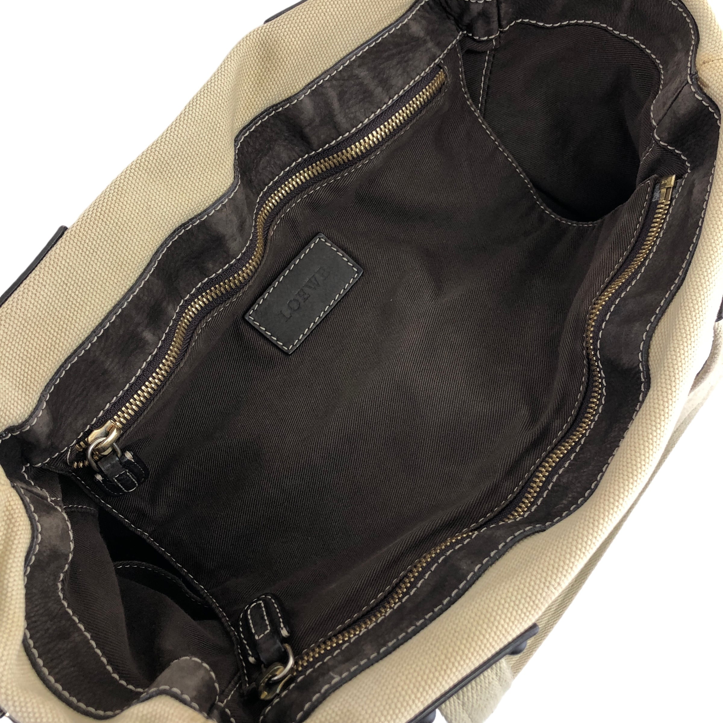 LOEWE ロエベ アナグラム キャンバス トートバッグ 2way ハンドバッグ