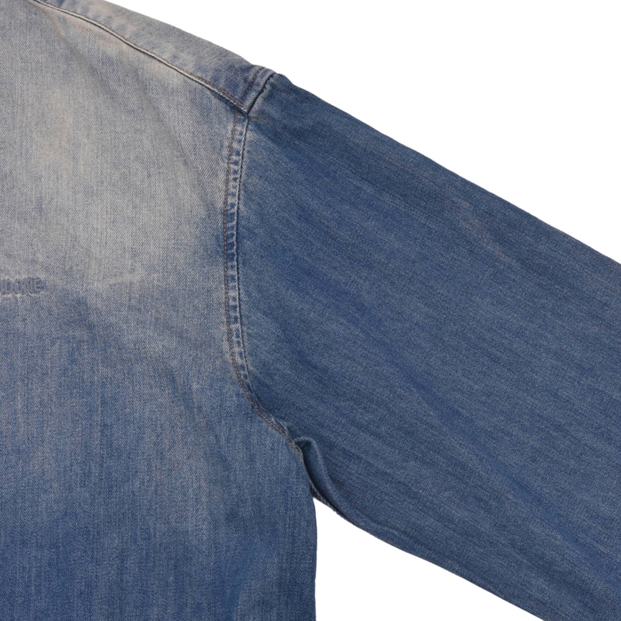 【WE11DONE】INDIGO BLUE PIERCED DENIM SHIRT - 9