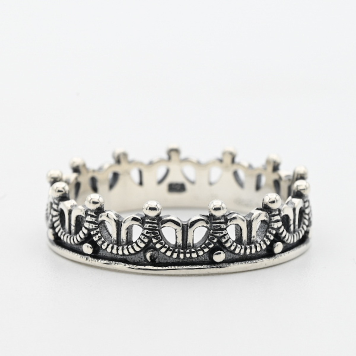 Elaborate Open Work Crown Design Band Ring #20.5 / Denmark | DÉMODÉ ...