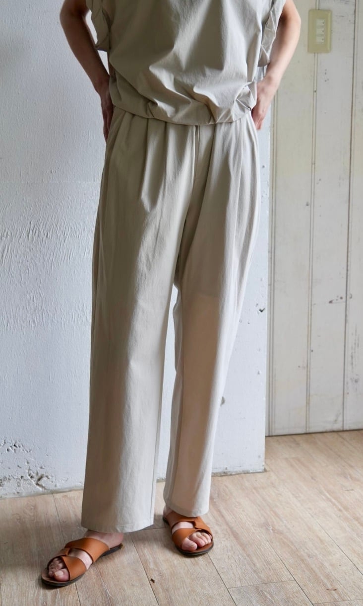 【SALE】64. PRIORITY /プライオリティ 機能性素材セットアップパンツ/beige (P520141T)