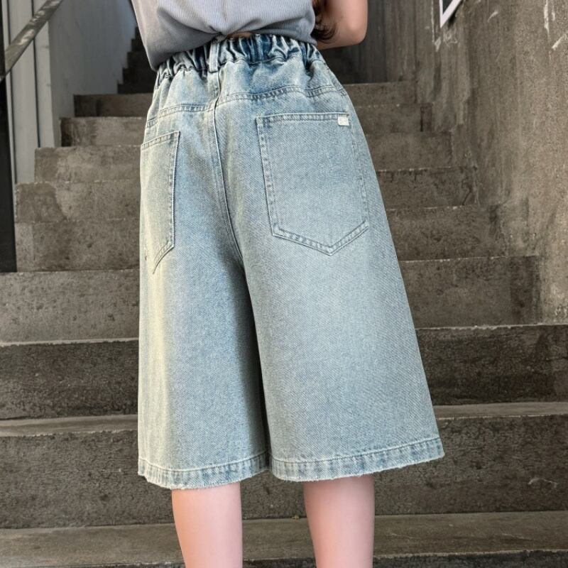 ワイドデニムパンツ 2025年夏 新作 女児用