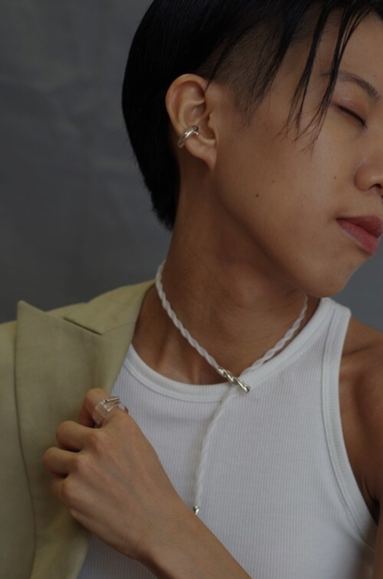 Tema’ Baco - “DI-earcuff” ：Silver｜D＋Iスリット／ボリュームイヤーカフ（SV925）