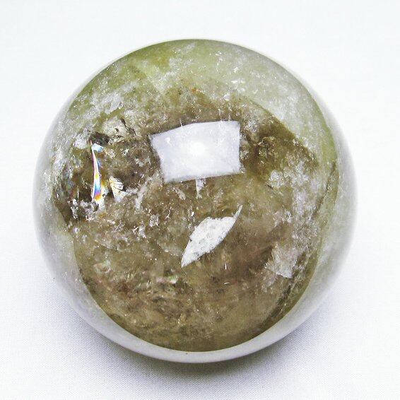 1.5Kg シトリンクォーツ 丸玉 虹入り 100mm シトリン スフィア 一点物 151-5564