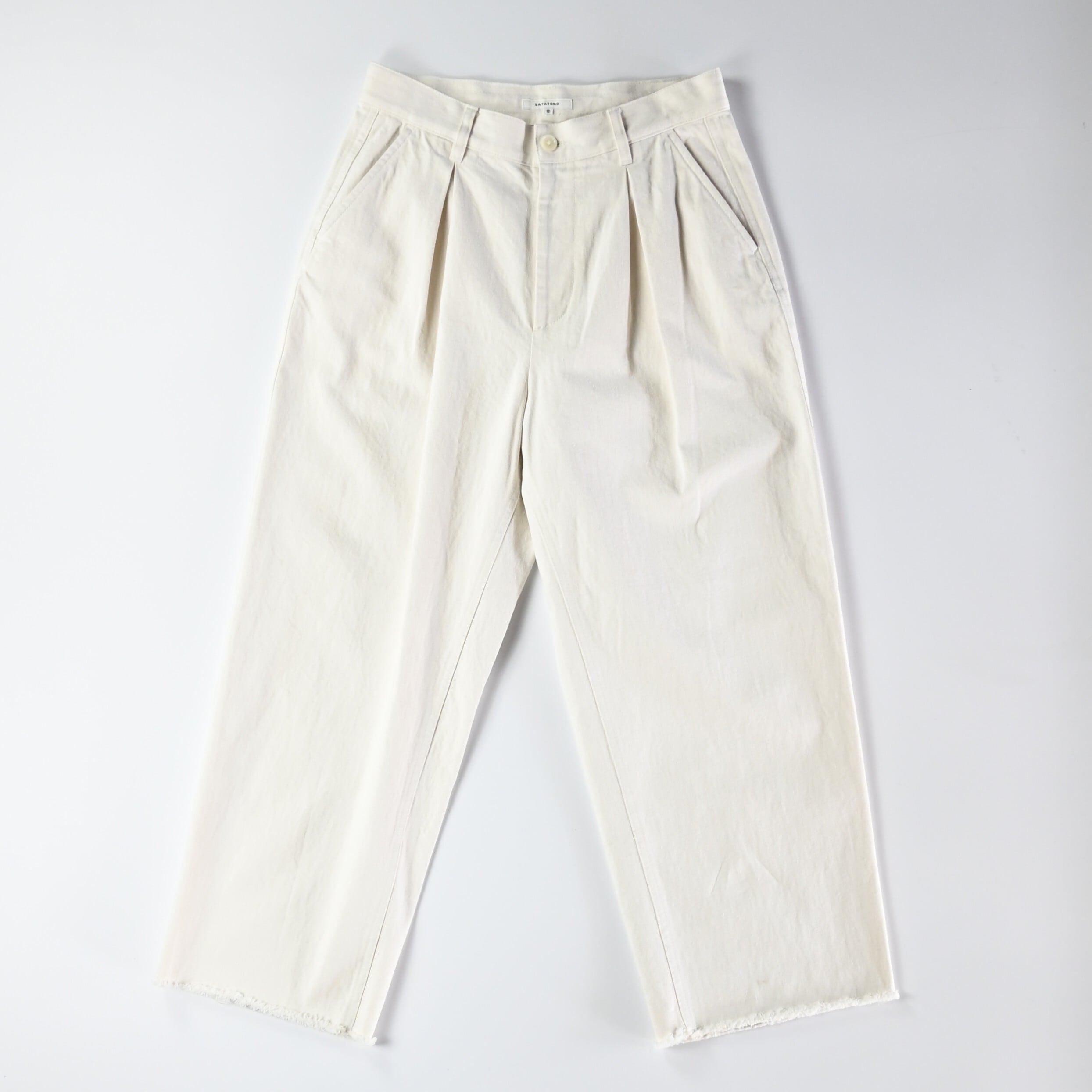 SAYATOMO / 2-Tack Cutoff Wide Denim Pants | GANKO