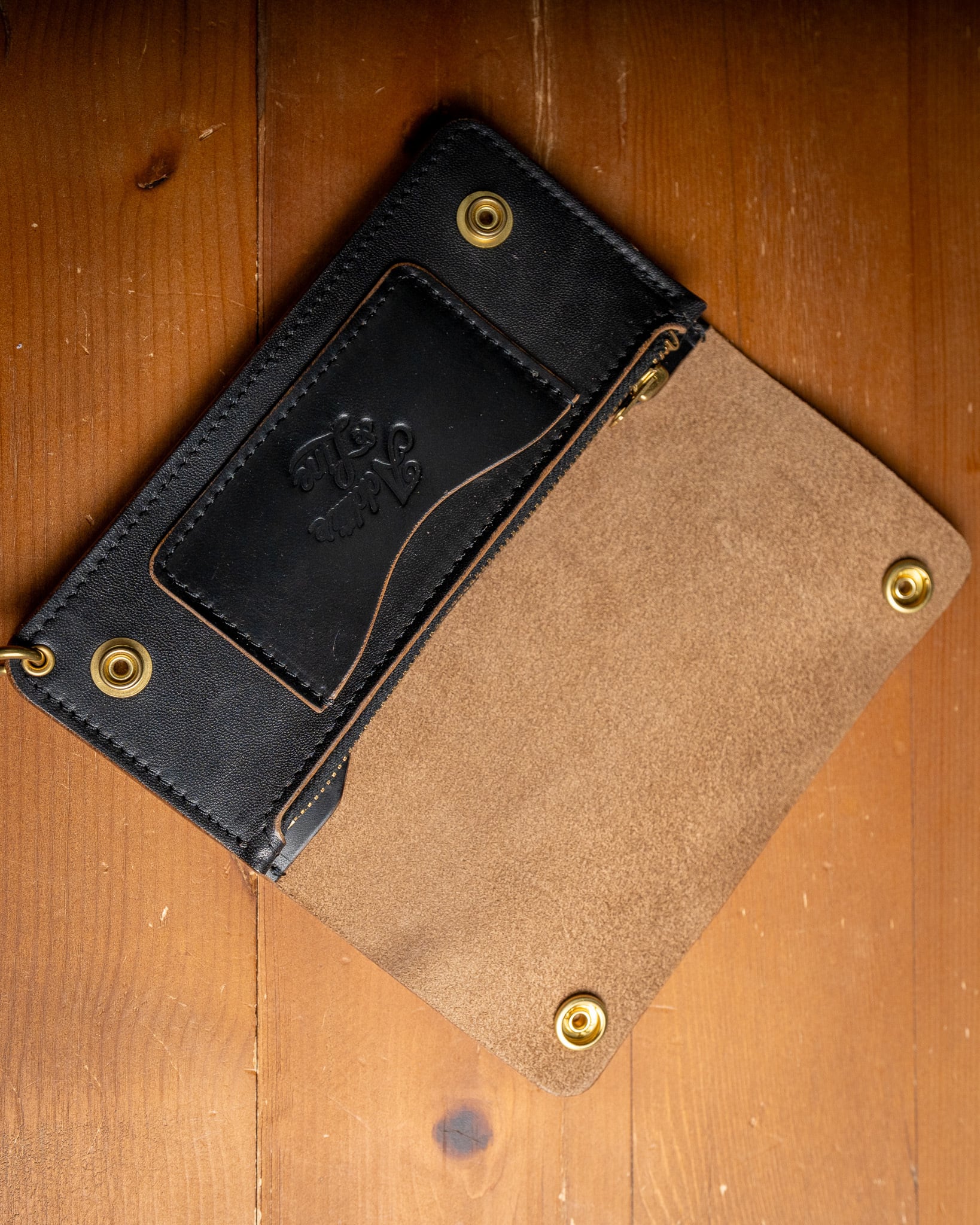 【本日限定価格】MARYAM 馬革 ロングトラッカーウォレット 茶芯ブラス 2層 ミドル トラッカーウォレット / Middle Tracker Wallet < Maryam