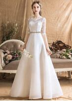 ウエディングドレス ホワイト 光沢サテン タンクトップ 編み上げ