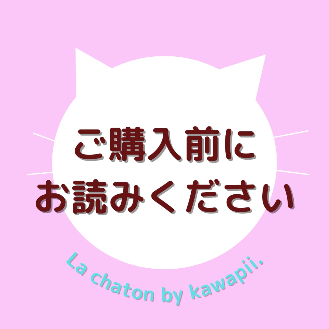 y꙳★*゜購入前に一言お願いします！様確認用　③ ご購入前にお読みください | La chaton