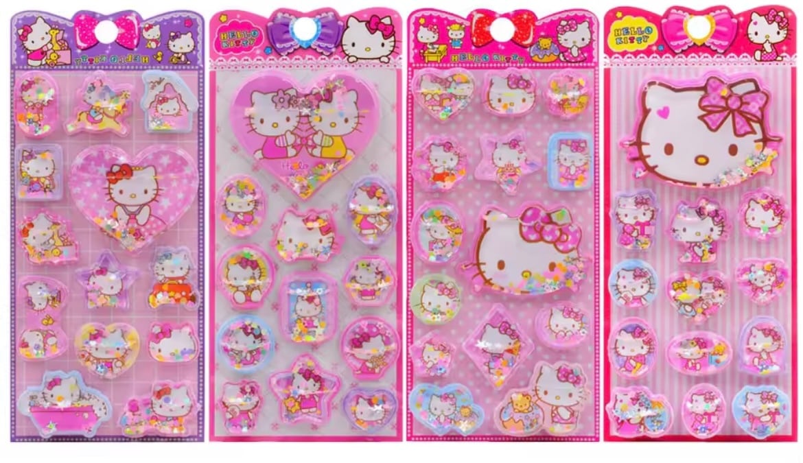 日本未発売】ハローキティウォーターシール | シール、雑貨SHOP【ABC】