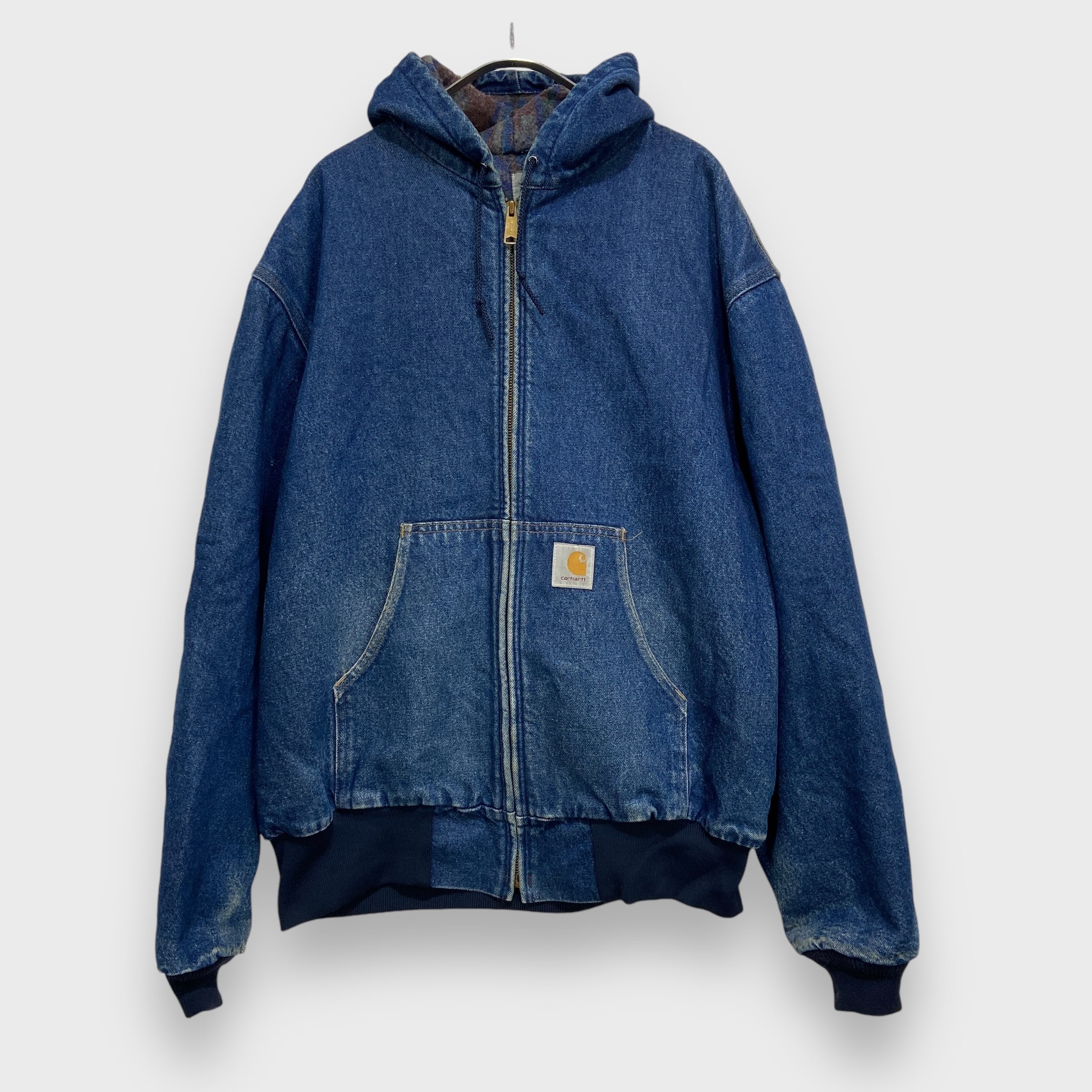 80s Carhartt デニムアクティブジャケット ブランケット XL相当 80s Carhartt デニムアクティブジャケット ブランケット XL相当