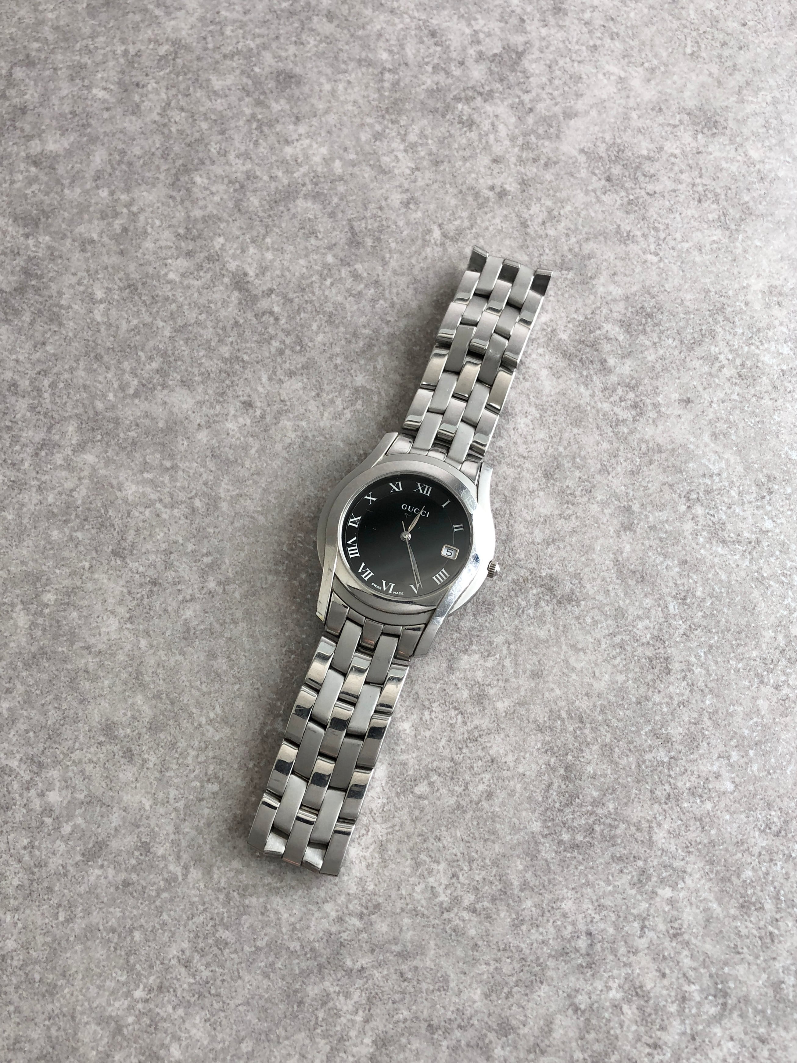 GUCCI グッチ 腕時計 シルバー ステンレススチール クウォーツ 5500M