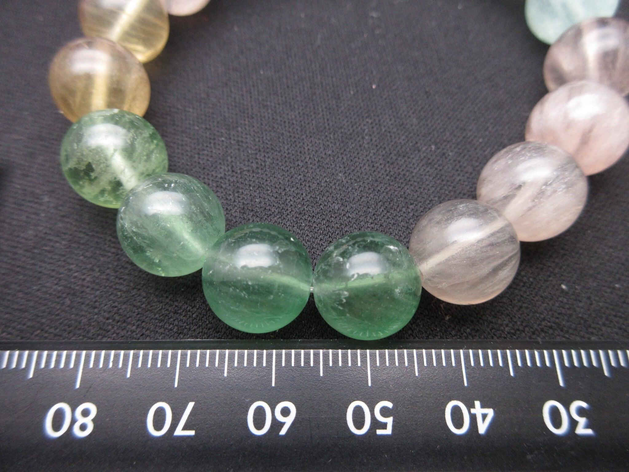 天然コンブテクスチャーフローライトブレスレット】/size(約17