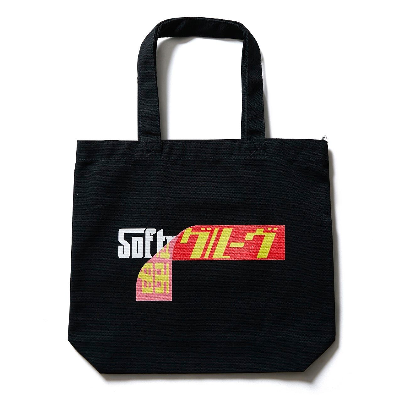 PEELING LOGO TOTE（BLACK）