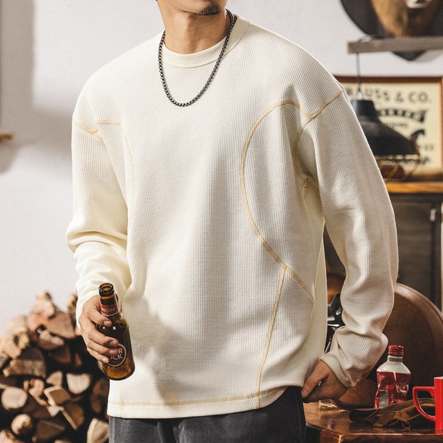 Line stitch vintage heavy sweat ( 2color )