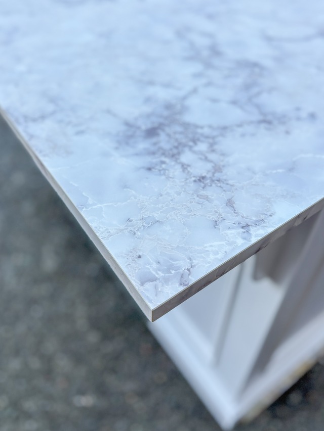 海外インテリア風キッチンカウンター179 (大理石天板・アイランドカウンター)W1200 オーダーメイド家具