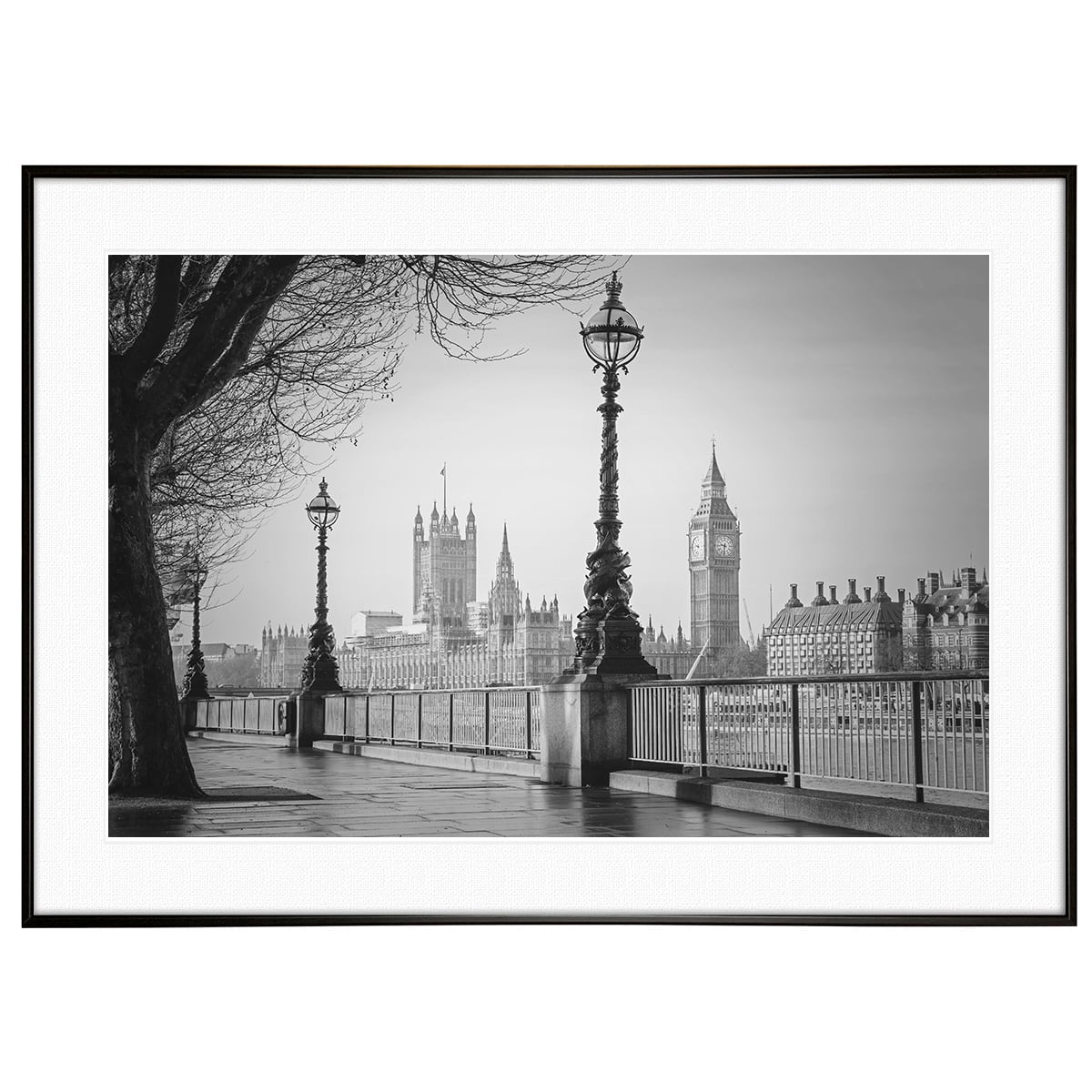 イギリス写真 ロンドン テムズ川からのビッグベンと国会議事堂