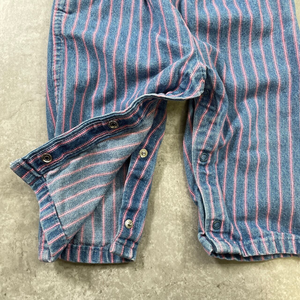 kids】 80-90年代 USA製 OSHKOSH オシュコシュ ピンクヒッコリー