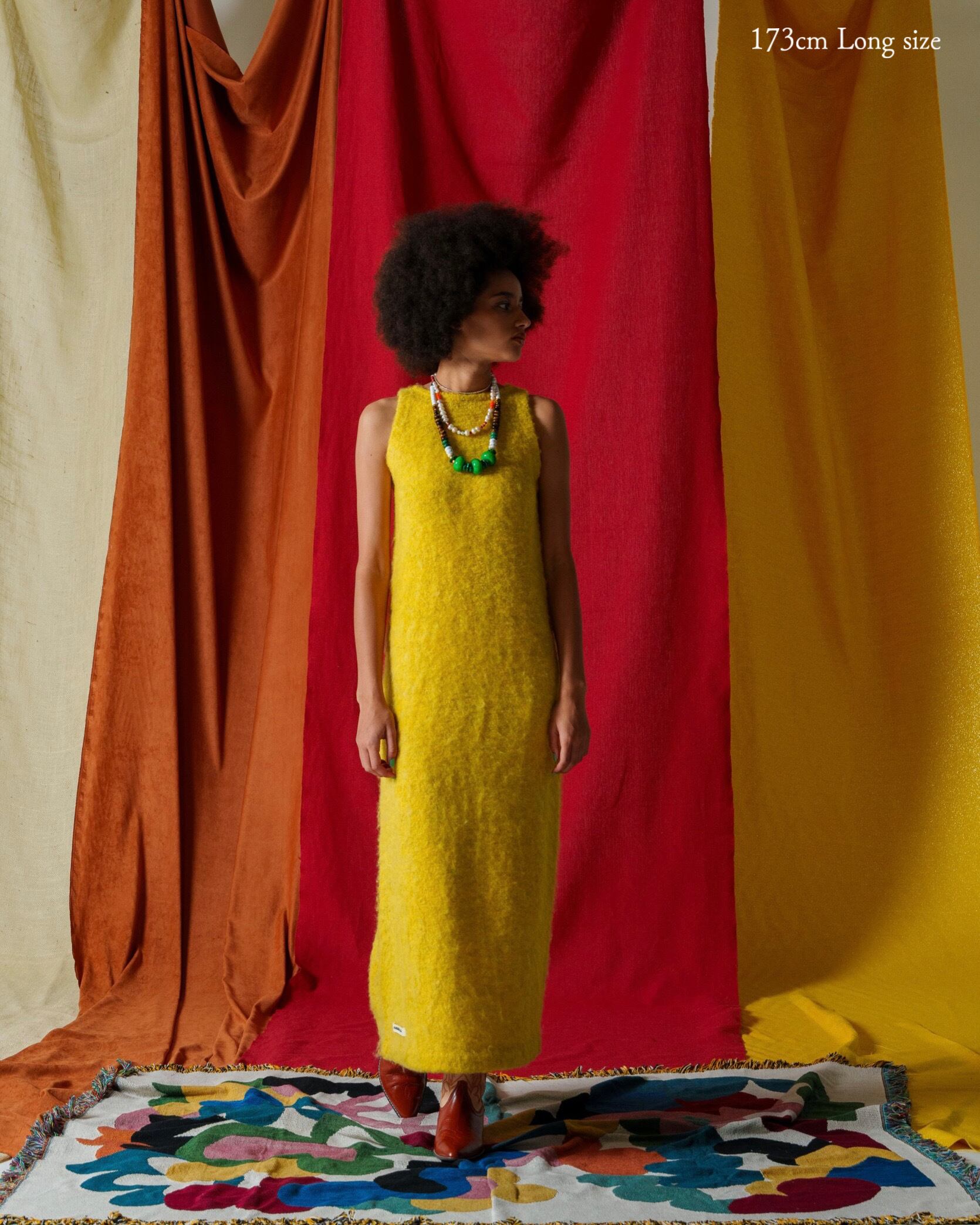 Soft Light I Line Knit Dress/ソフトライトIラインニットドレス  