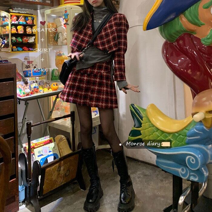 スタイルスカート スタンダードウィンター レトロ 冬物 モンロー70006143332