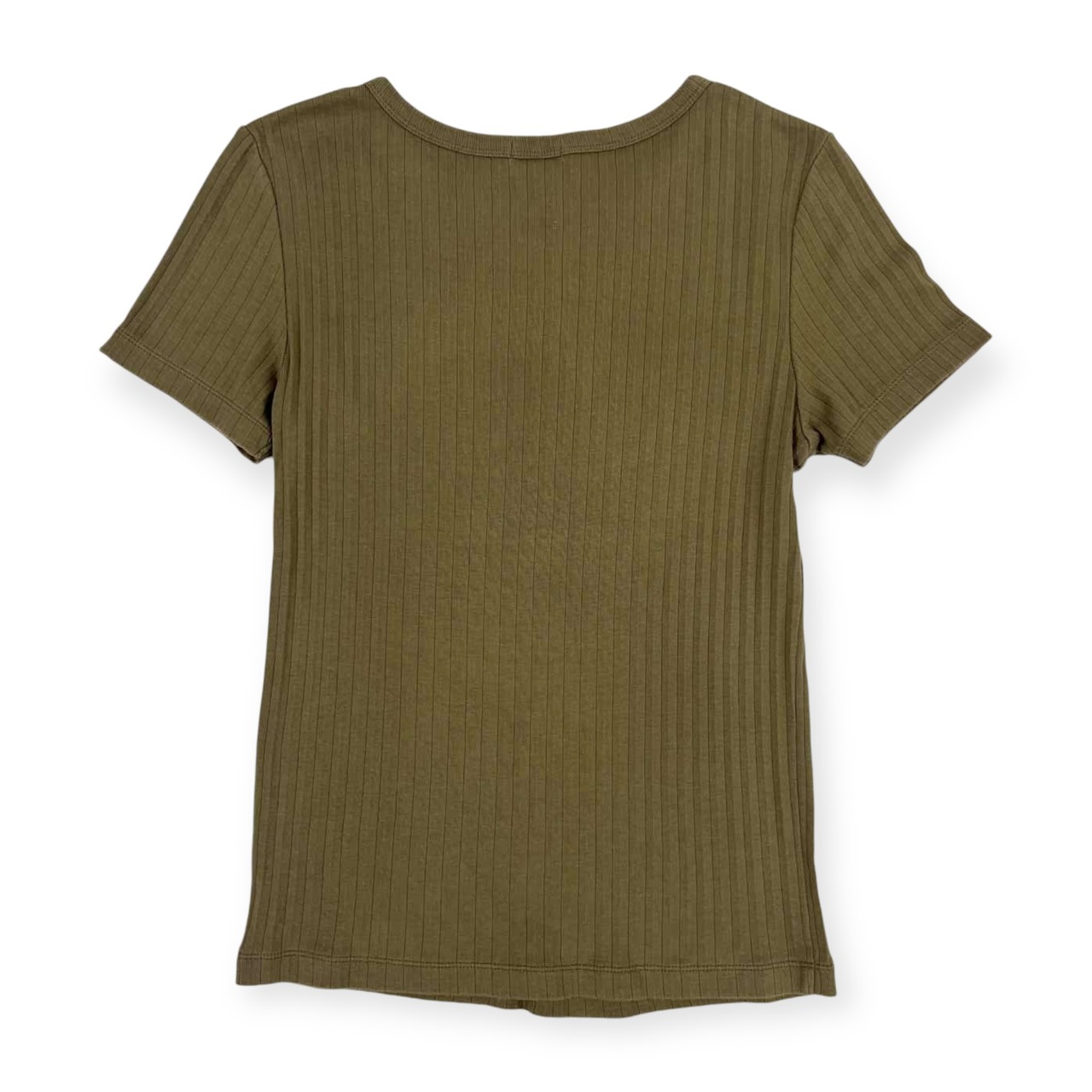 BEAUTY&YOUTH ユナイテッドアローズ 半袖 リブ Tシャツ カットソー /カーキ オリーブ/レディース