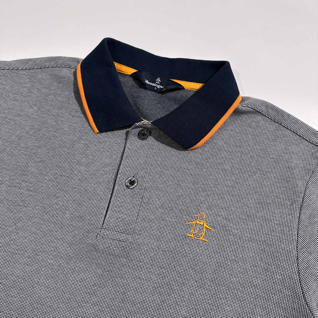 新品タグ付き マンシングウェア　ZYXON 半袖　ネイビー ポロシャツ M Penguin by Munsingwear 公式 ペンギン バイ マンシングウェア