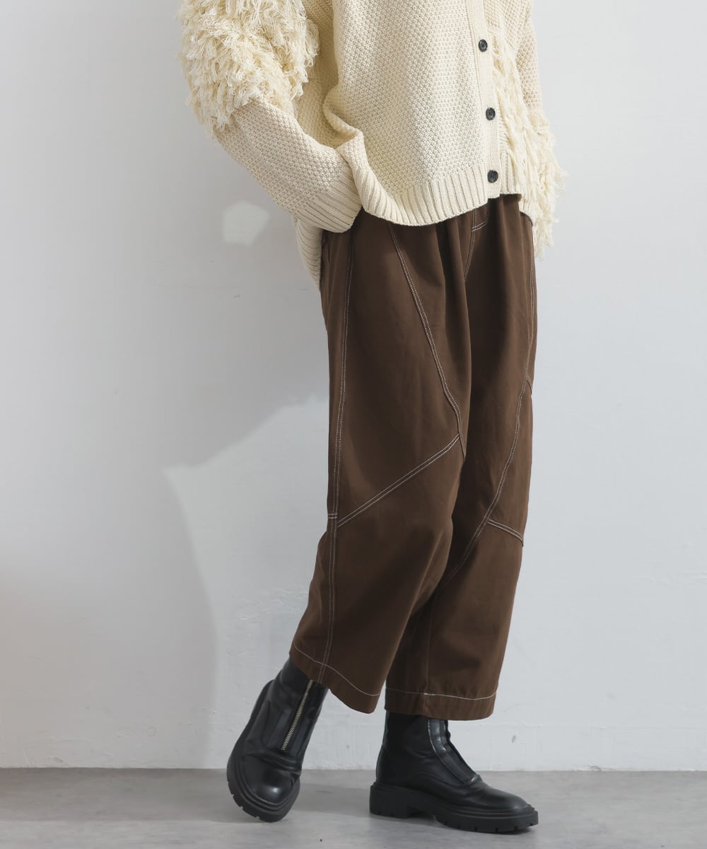 D54041 切替ステッチパンツ / Contrast Stitch Switching Pants | meme