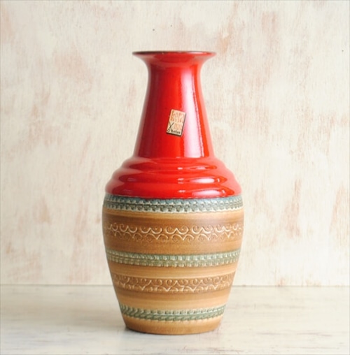 訳あり 西ドイツ製 ヴィンテージ Dumler&Breiden 陶器の花瓶 花器 一輪挿し ミッドセンチュリー期 フラワーベース アンティーク ig2243