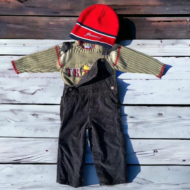 OSHKOSH B'GOSH overall Blackcorduroy size24 month