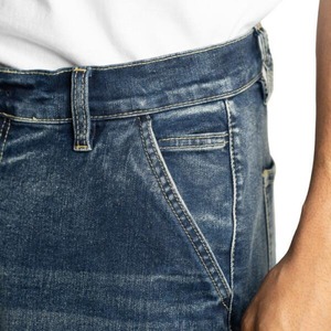 PRO CLUB 「Denim Cargo Pants Baggy Dark Stone Wash」