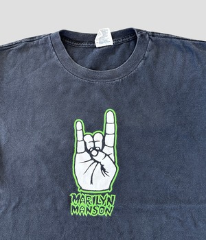 -Marilyn Manson- Vintage 90s L We Hate love We love Hate T-shirt made in USA