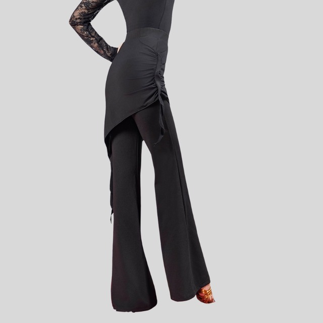 ラップデザイン ギャザー ドレープ ダンスパンツ 1col　D00463