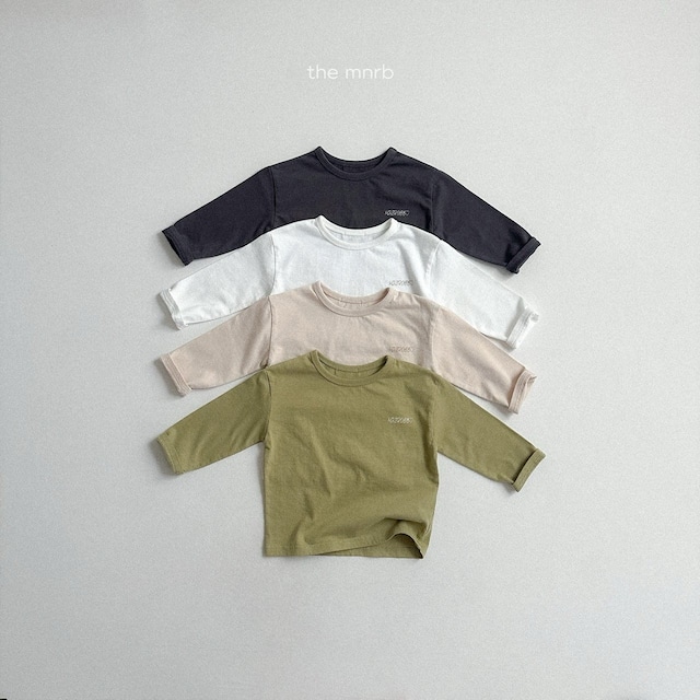 《即納》送料無料 【mini robe】rogo Round T-shirt