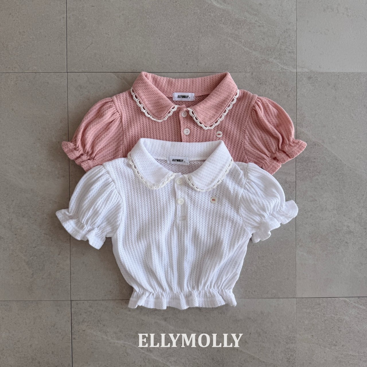 [ELLYMOLLY] Atelier Puff Collar Tee / [엘리몰리] 아틀리에퍼프카라티