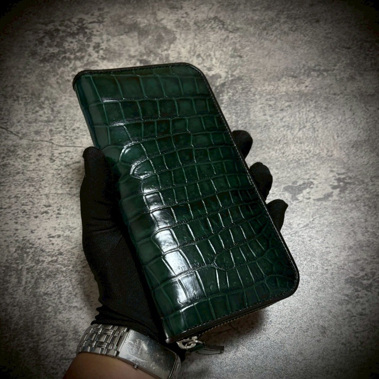 クロコダイル × パイソン メンズ財布 長財布 レディス財布