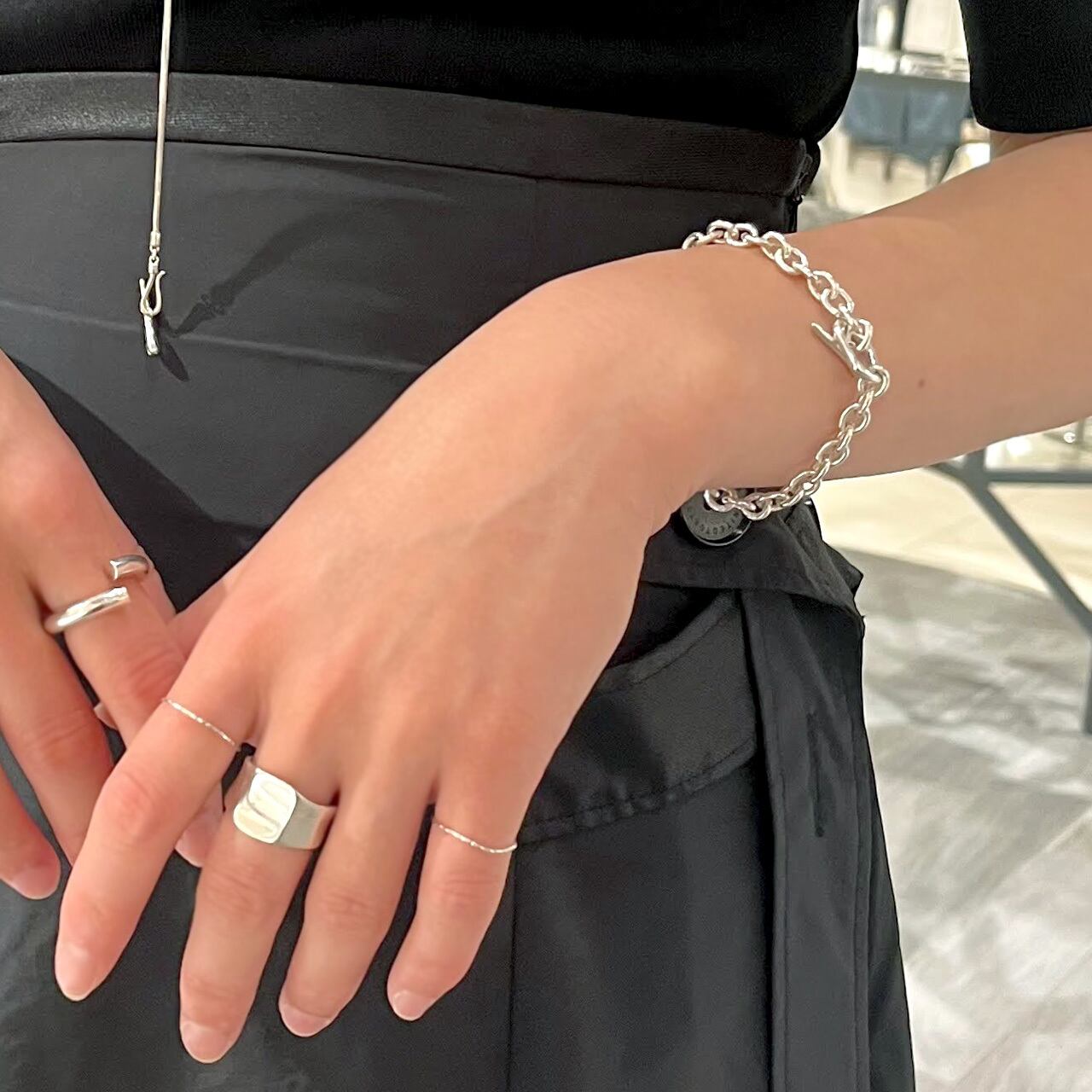 Silver925 nuance chain bracelet 0287 | #FFF
