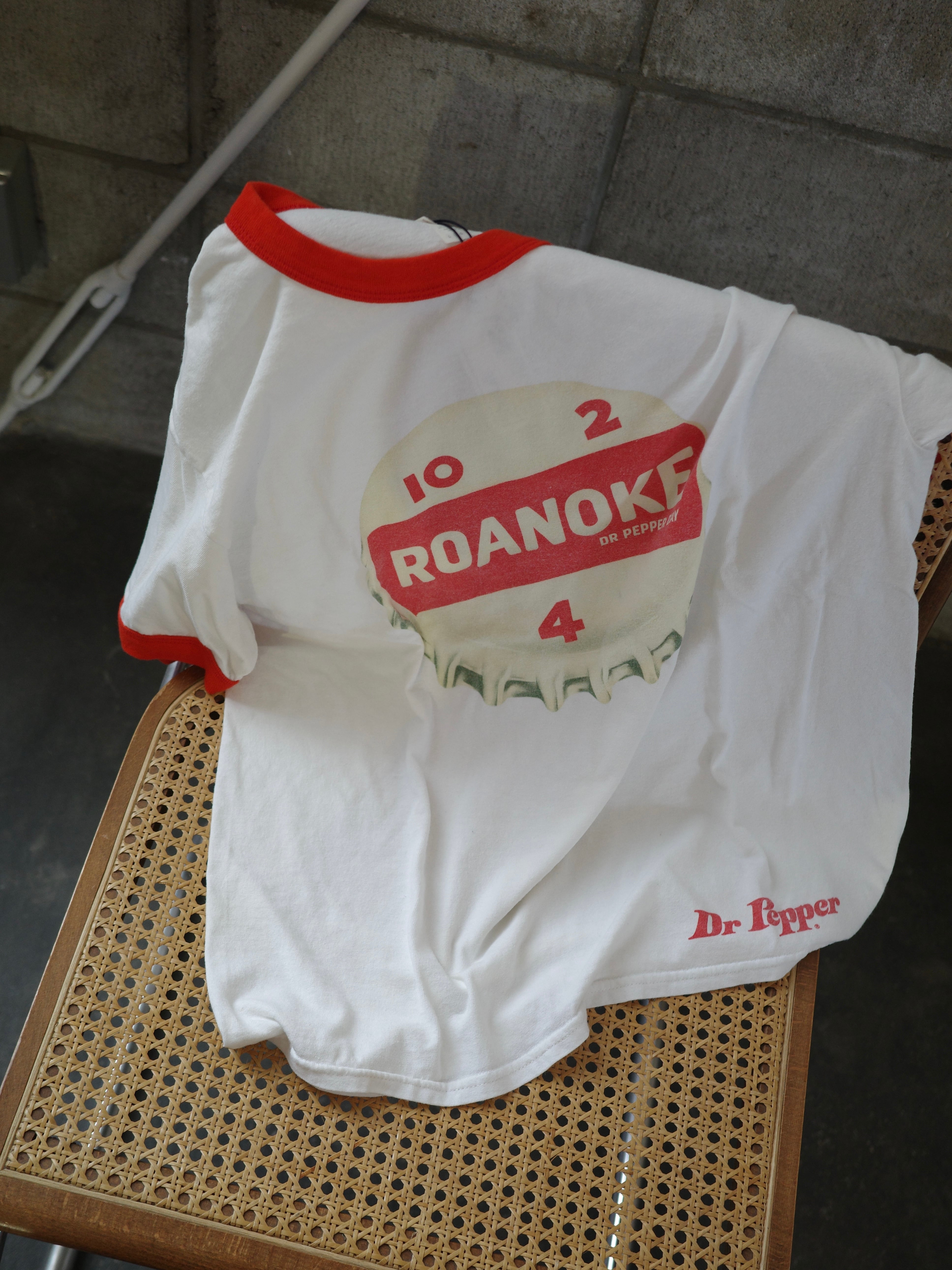 <vintage>ROANOKE ringer Tshirt