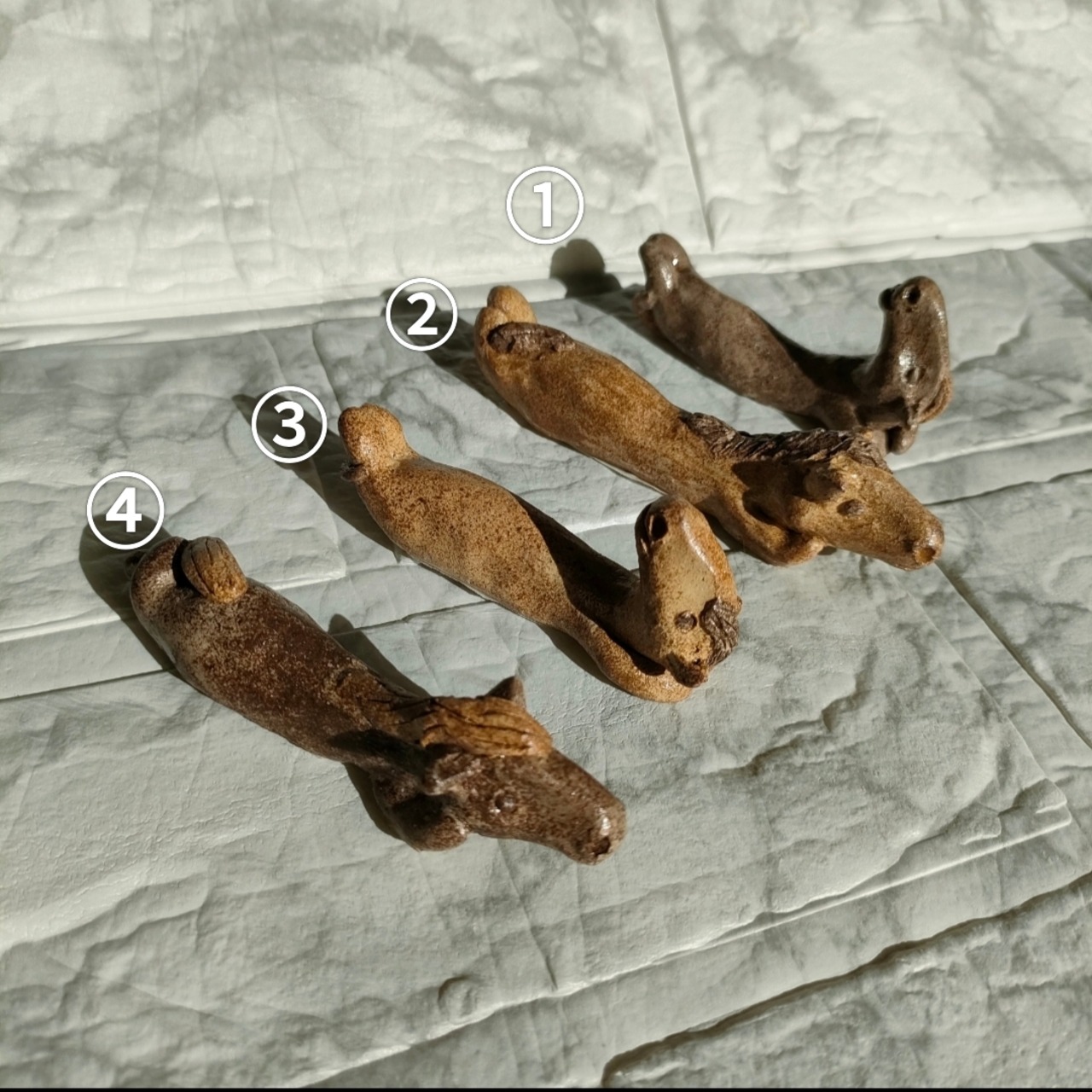 馬箸置き1  ゴローンとゆったりお馬さん