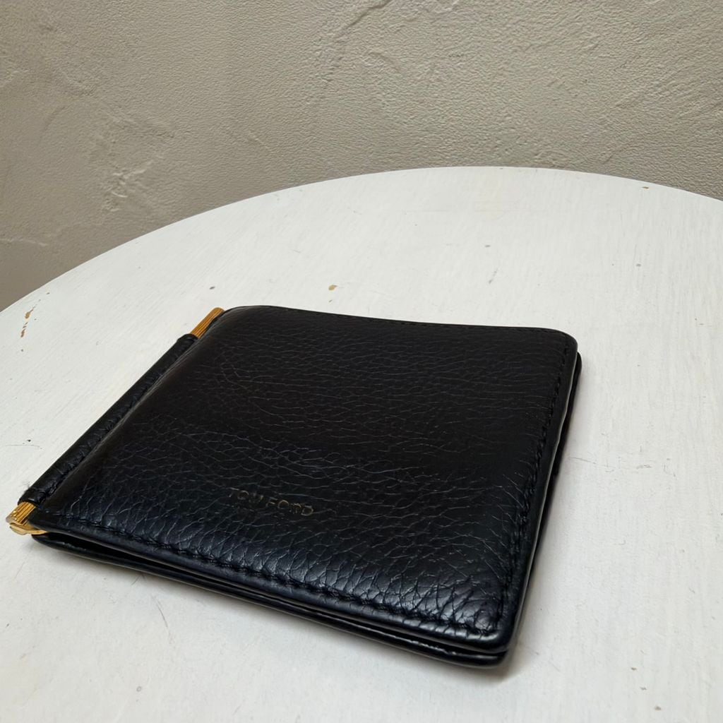 TOM FORD トムフォード Leather Money Clip マネークリップ ブラック