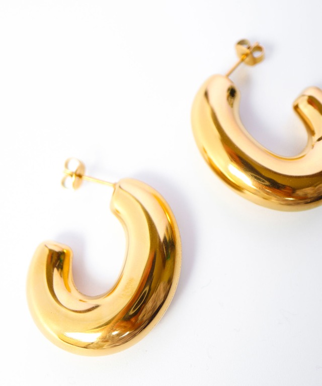 オーバル・ラージフープピアス／023038