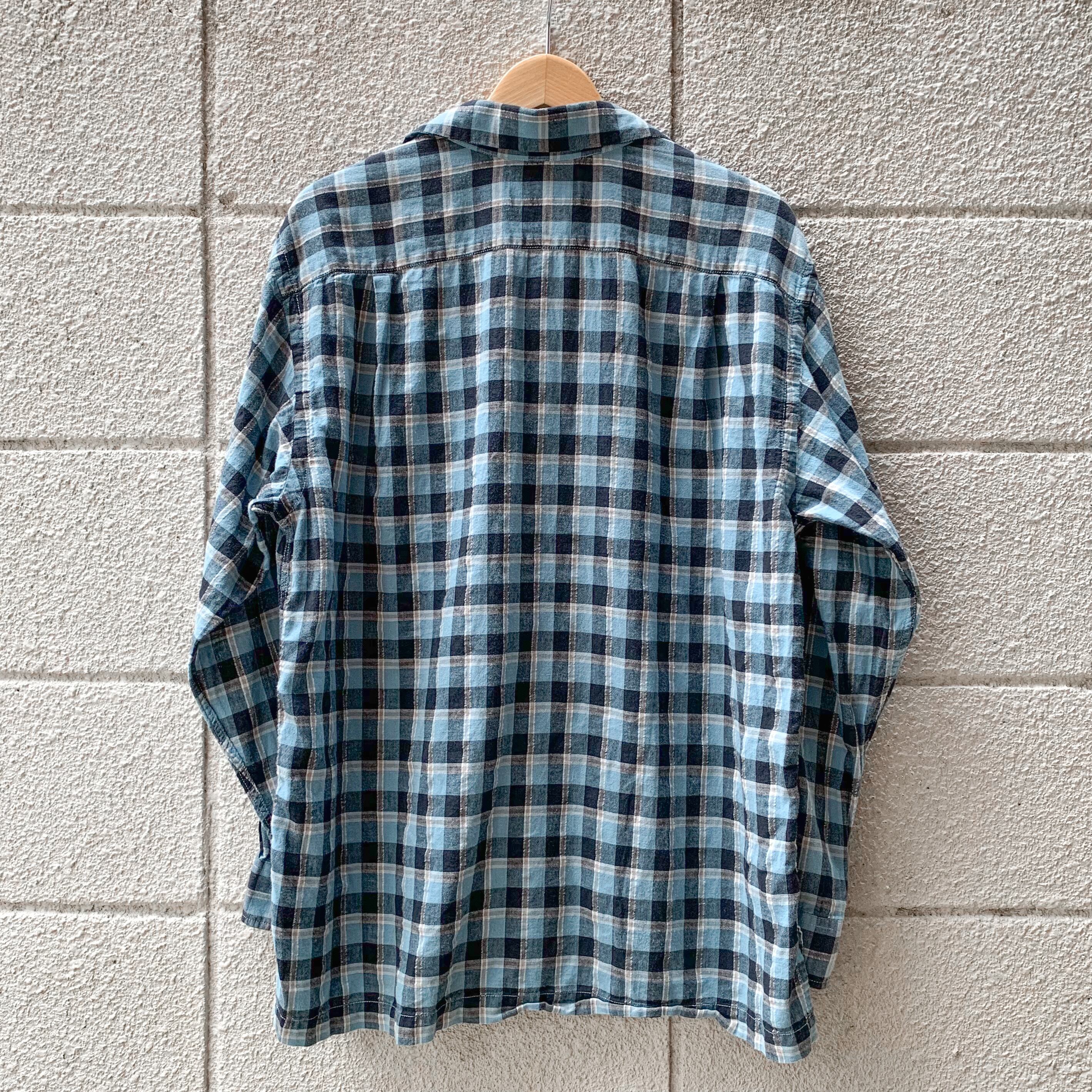 RRL L/S OPEN COLLAR PULLOVER SHIRT ダブル