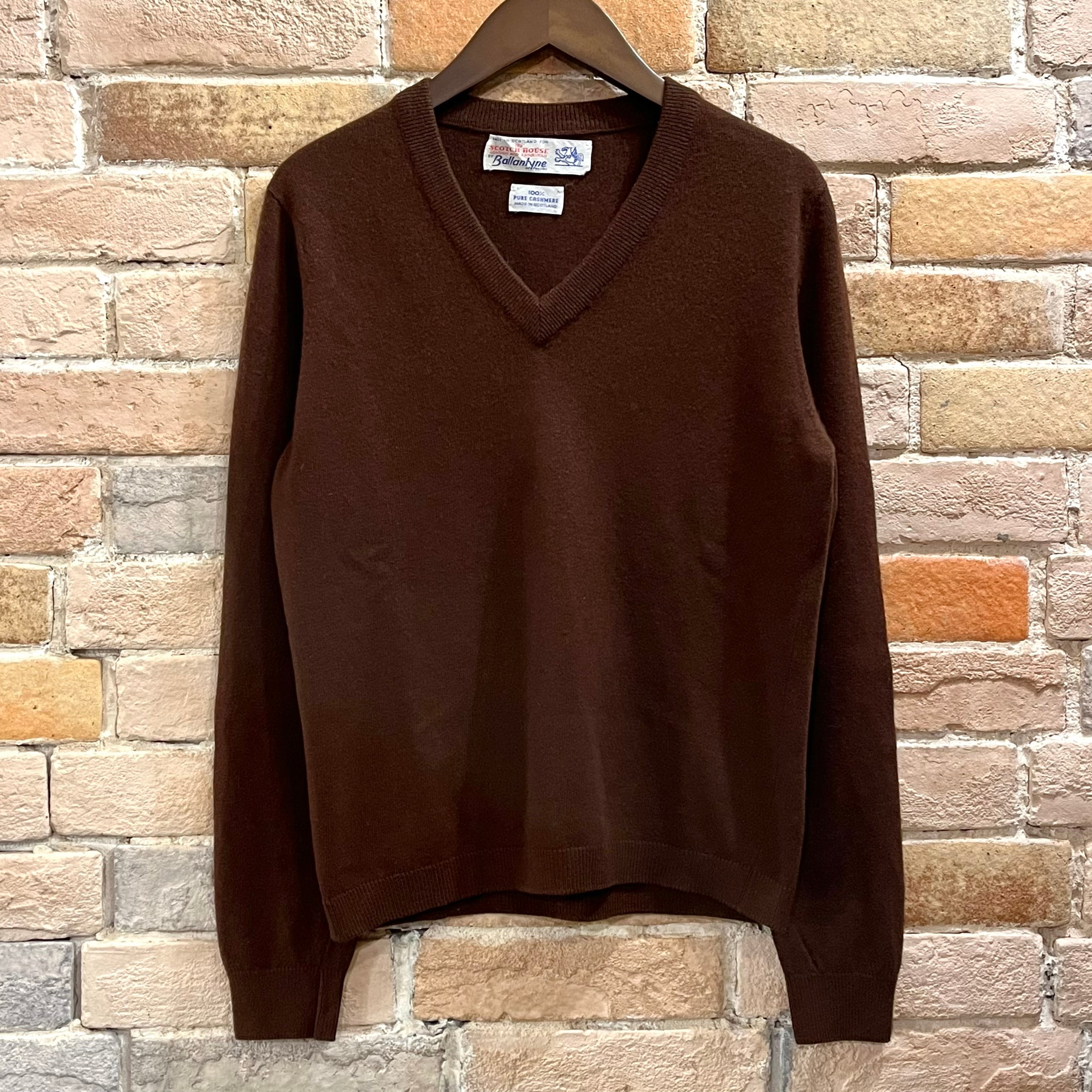 ballantyne “ladies cashmere knit” size about36 スコットランド製  