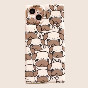Phone case   -cartoon chubby pug- 　　phn-79