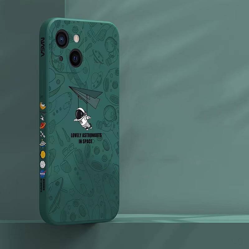 iPhone14Pro Max 14Plus 14ケース パイロット 月 可愛い マット