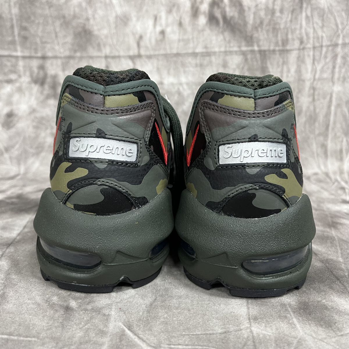 Supreme×NIKE/シュプリーム×ナイキ AIR MAX 96/エアマックス ダークアーミー/スピードレッド/クリア CV7652-300/27.5